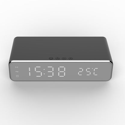 Digital LED Alarm Clock with Wireless Charger