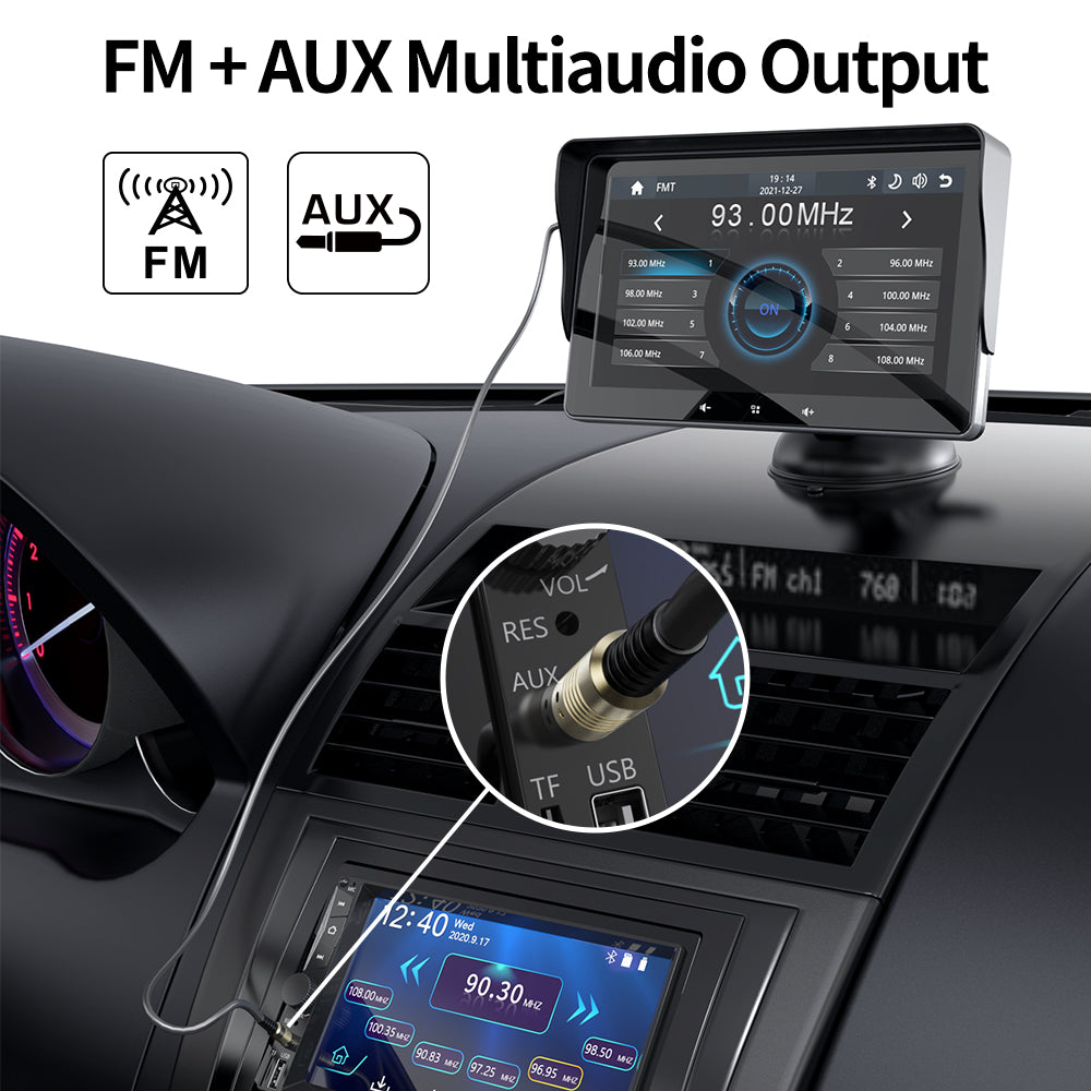 7-Inch Portable Wireless CarPlay Display7-Inch Portable Wireless CarPlay Display