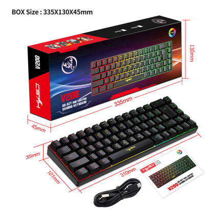 Full-Size Mechanical Feel Gaming Keyboard