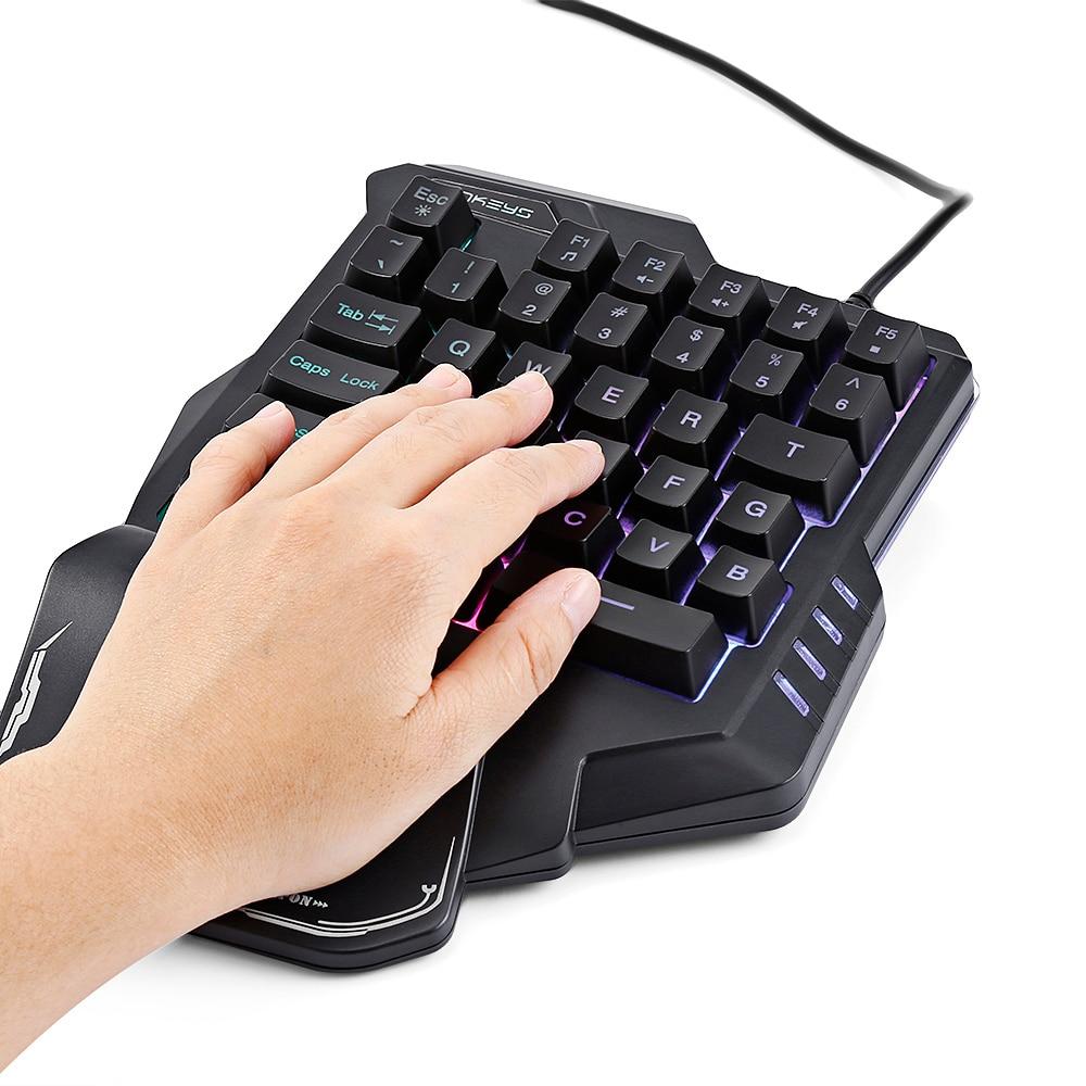Portable One-Handed Mechanical Gaming Keyboard