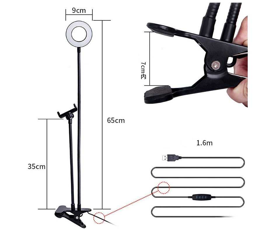 Makeup LED Selfie Ring Light with Stand