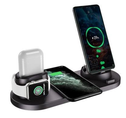 6-in-1 Wireless Charging Station for Phone and Smartwatch