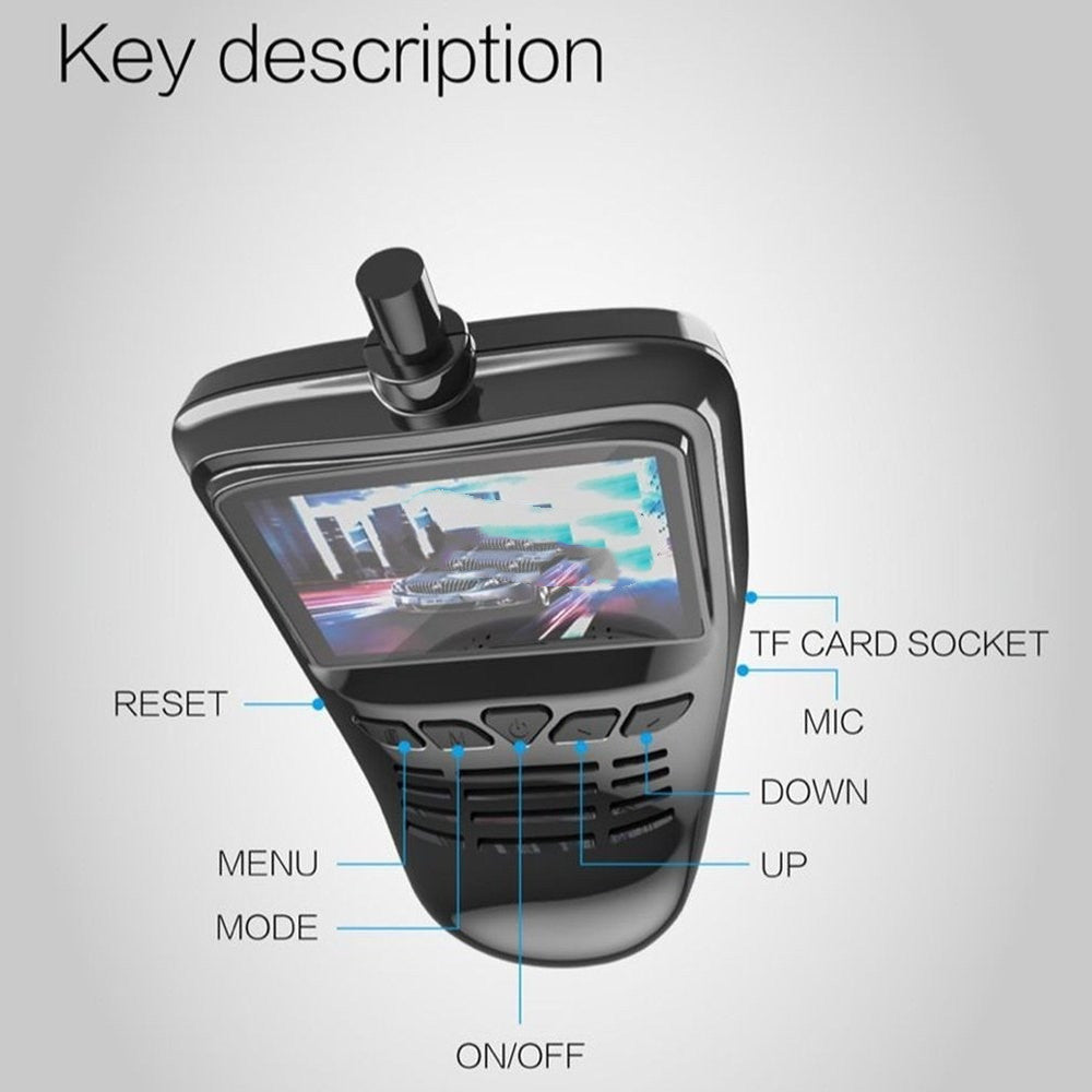 WiFi Dash Cam with Full HD Recording